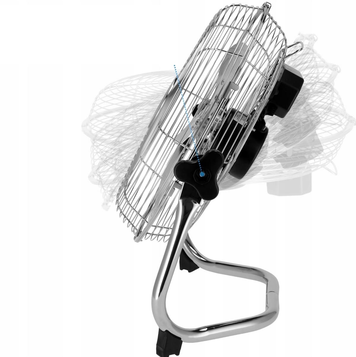 Stor kraftfull fläkt 50 cm (20) 120W, golvmodell, ganska tyst, 3 hastigheter, justerbar vinkel, Mission Air - 3