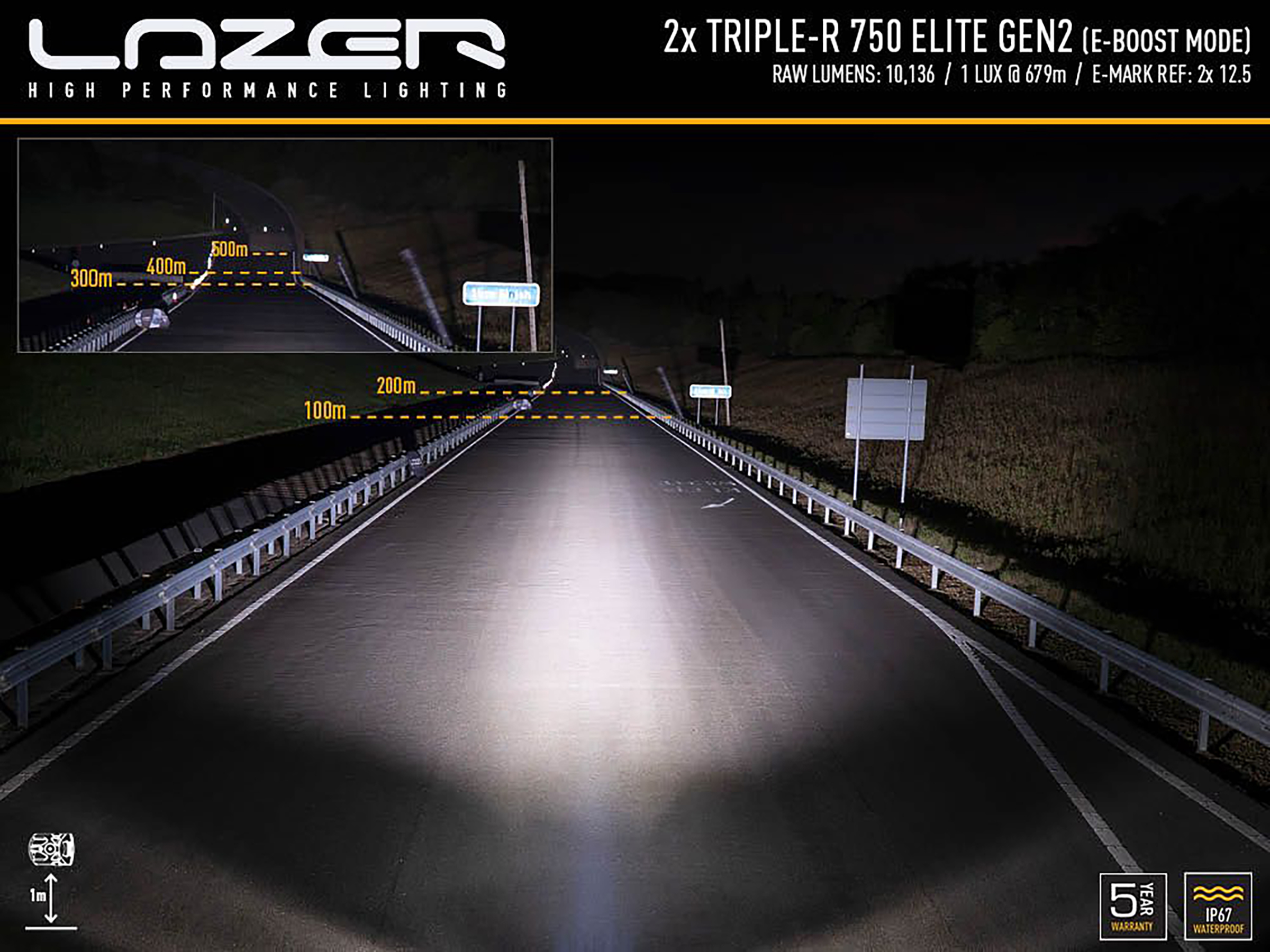 Lazer Ledrampskit VW Amarok 2010+ 2x Triple-R 750 Elite - 5