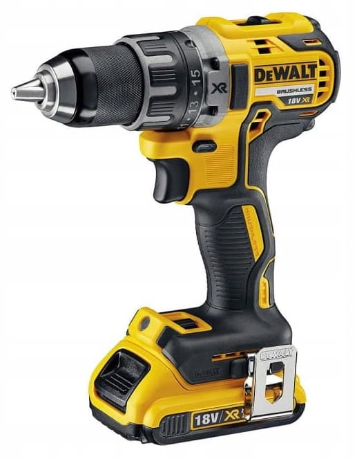 Borrskruvdragare, skruvdragare 18V sladdlös 2 x 4, 0Ah inkl. väska, laddare, DEWALT DCD791M2 - 2