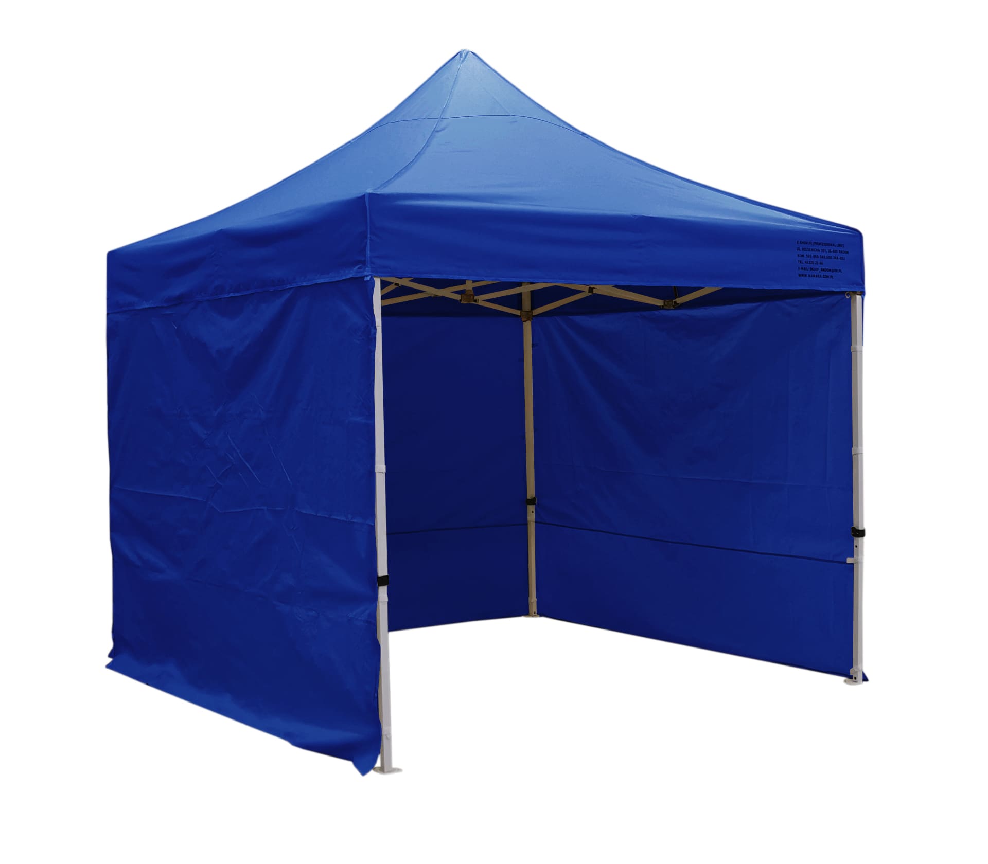 Premium popup tält 3 x 4.5m med 4 x 4 cm ben, robust handelstält, Namaxa (Tältväggar : 3 väggar, utan framvägg) - 5