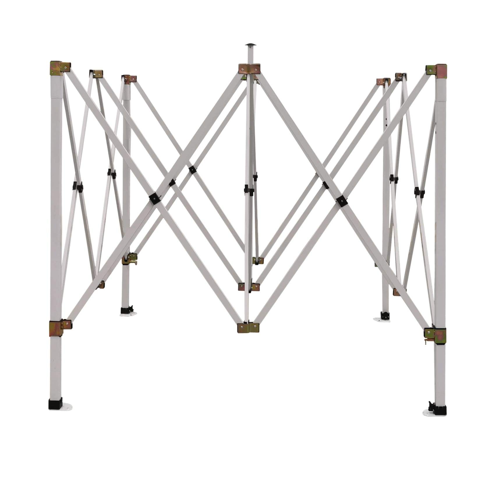 Premium popup tält 3 x 6m med 4 x 4 cm ben, robust handelstält, Namaxa (Tältväggar : 6m framvägg med dörr) - 9