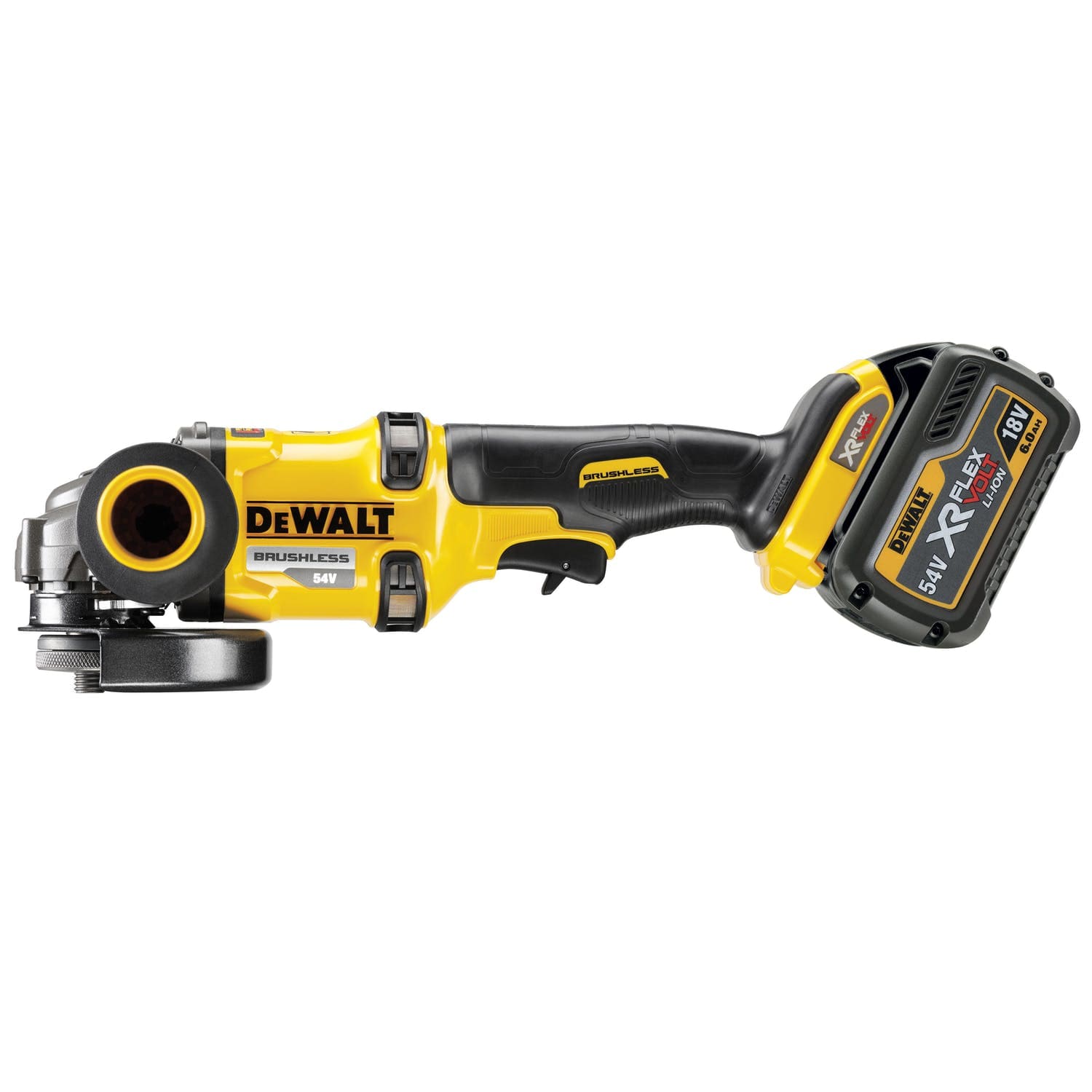 Vineklslip 54V 6.0Ah XR FlexVolt Li-Ion sladdlös, borstfri 125 mm (5), utan batteri och laddare, DEWALT - 2