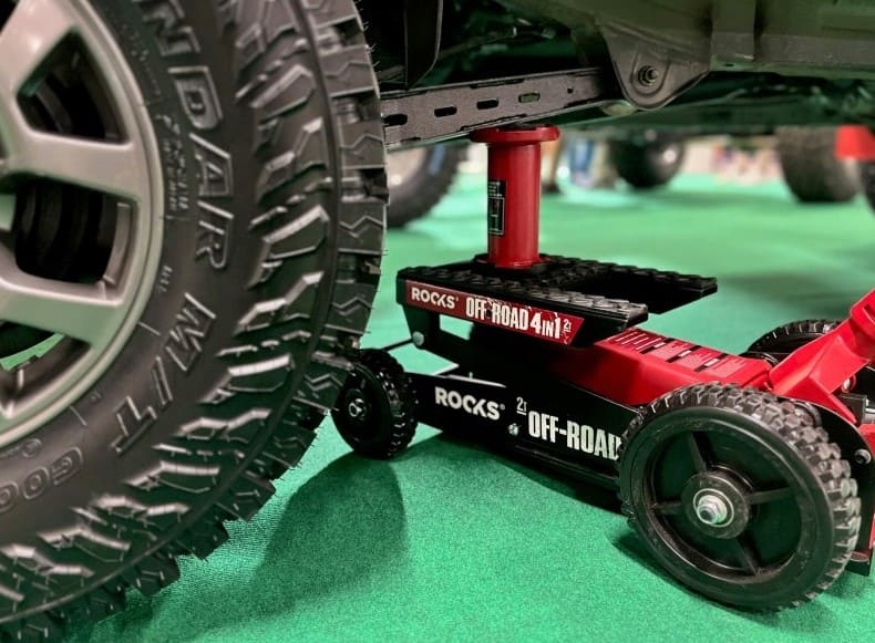 Hydraulisk Domkraft 2,5 Ton 4-i-1 Offroad 188–660 mm Terränghjul, Rooks - 12
