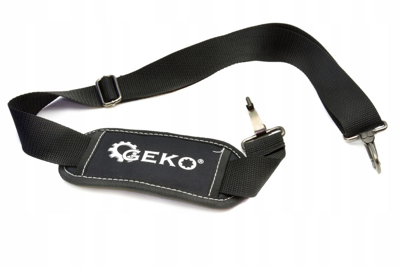 Verktygsväska öppen 49 x 23 x 28 cm, metallhandtag, 600D polyester, förstärkt botten, Geko - 9