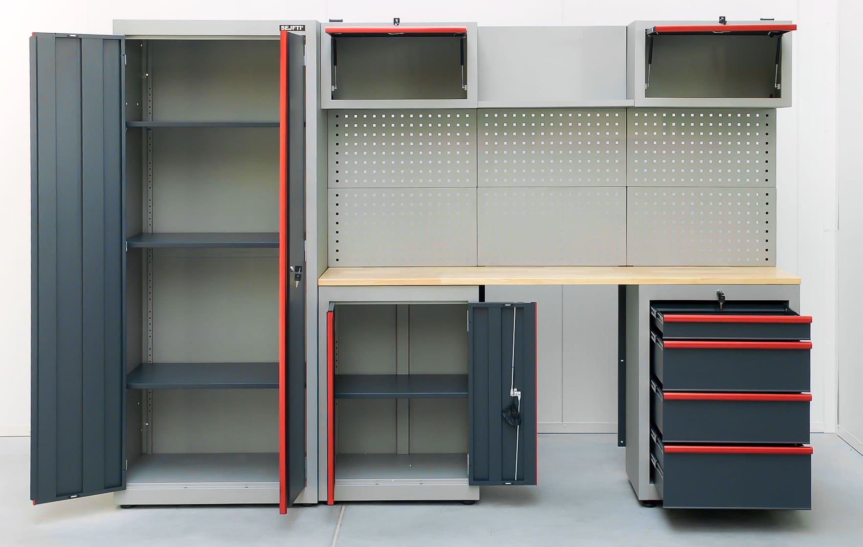 Övriga6 Verkstadsmöbler, komplett set för garage eller verkstad, Alfa 12, SEJFTI - 4