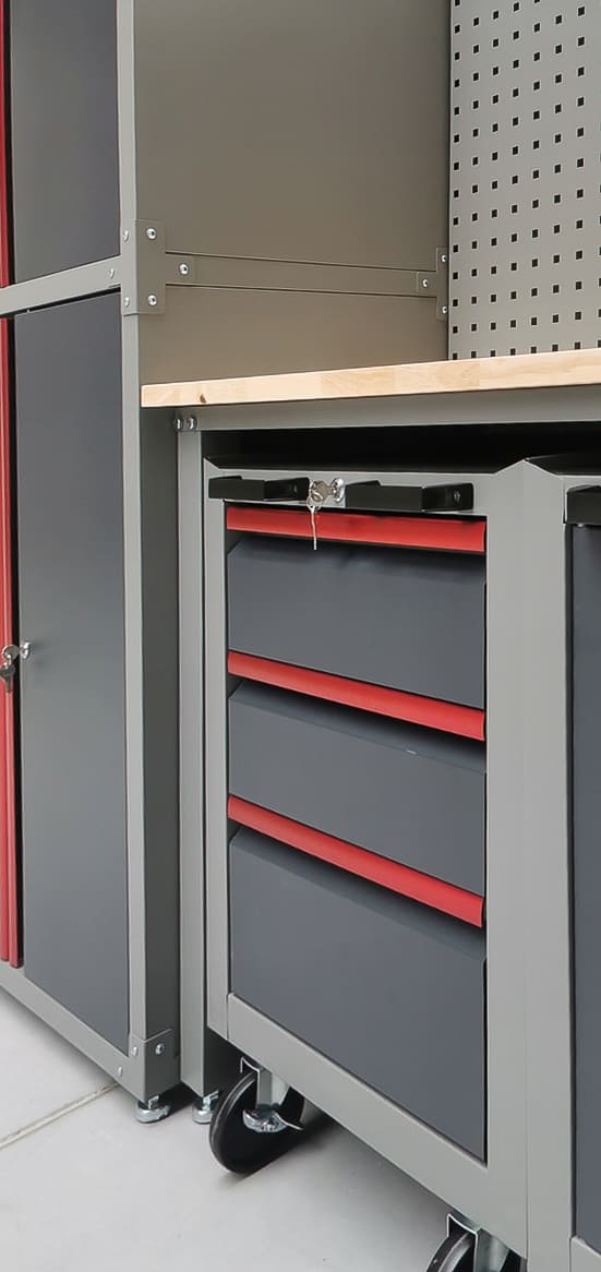Övriga6 Verkstadsmöbler, komplett set för garage eller verkstad, Alfa 11, SEJFTI - 9