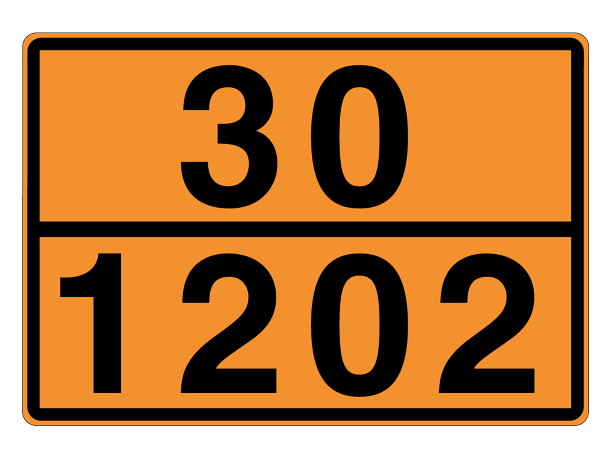 ADR-skylt Dieselolja 30/1202