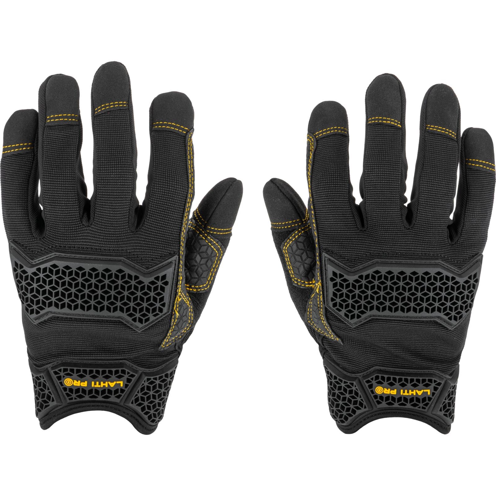 LahtiPro Arbetshandskar, touch, silikongr epp, stötskydd, 4 storlekar, LAHTI PRO (Handskestorlek : 9 [L] Handlängd 19,2cm Omkrets 22,9cm) - 8