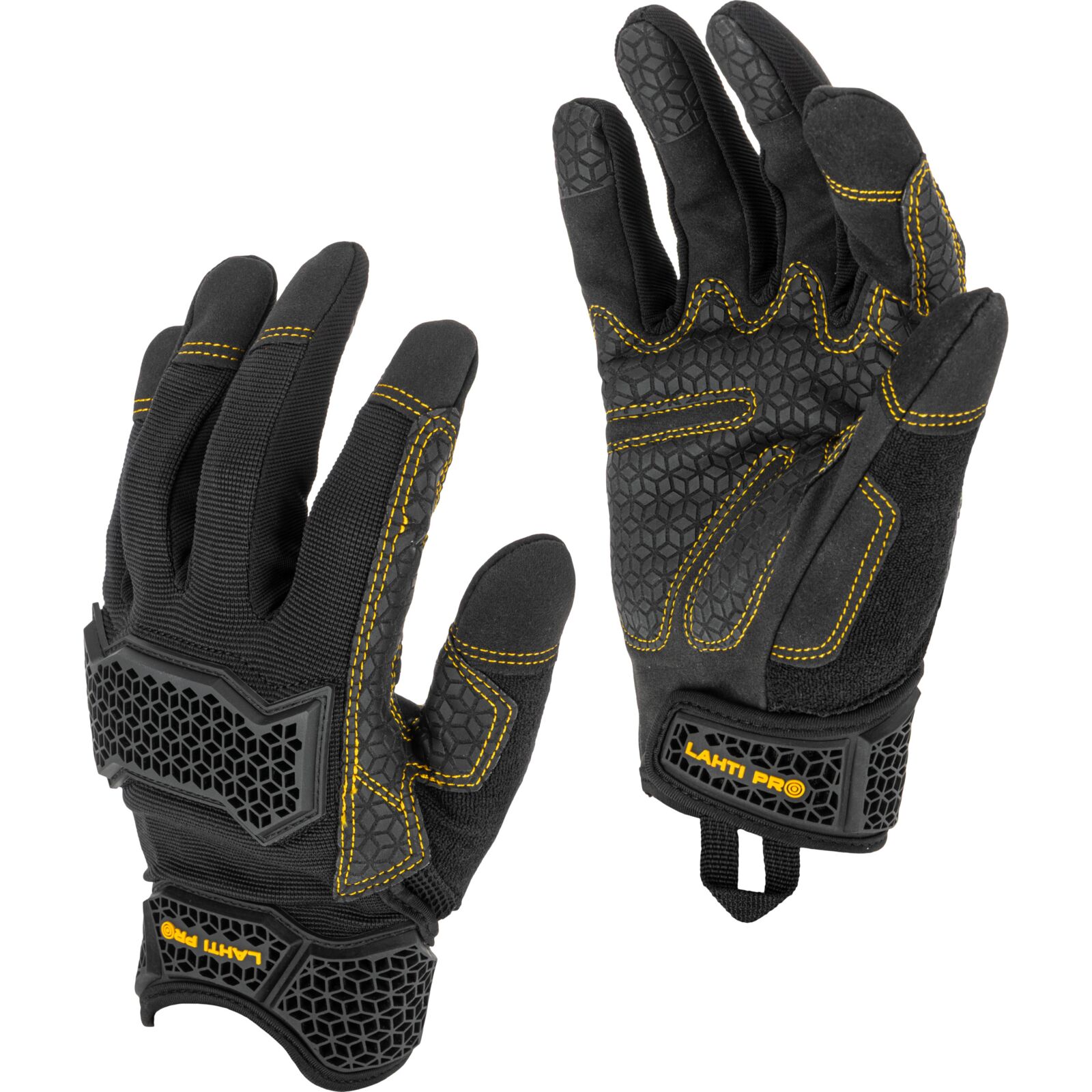 LahtiPro Arbetshandskar, touch, silikongr epp, stötskydd, 4 storlekar, LAHTI PRO (Handskestorlek : 10 [XL] Handlängd 20,4cm Omkrets 25,4cm)