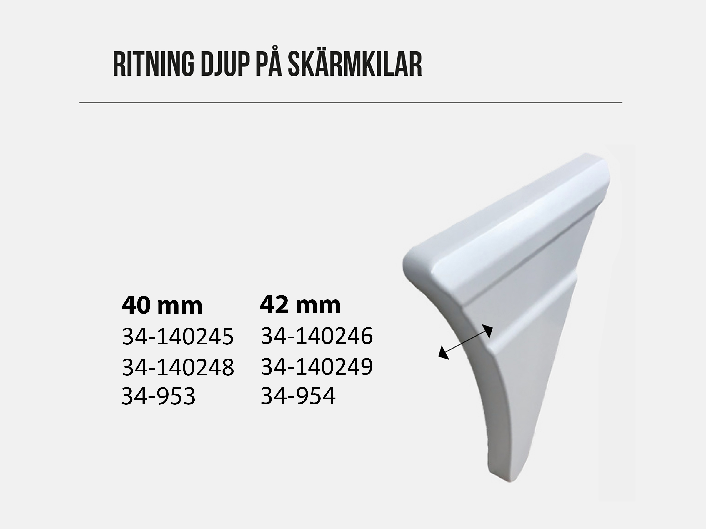 Skärmkil XL förberedd för original sidomarkeringsljus - 4