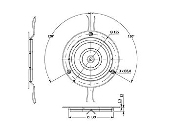 Taklampa IRIZIUM PR1100 IR