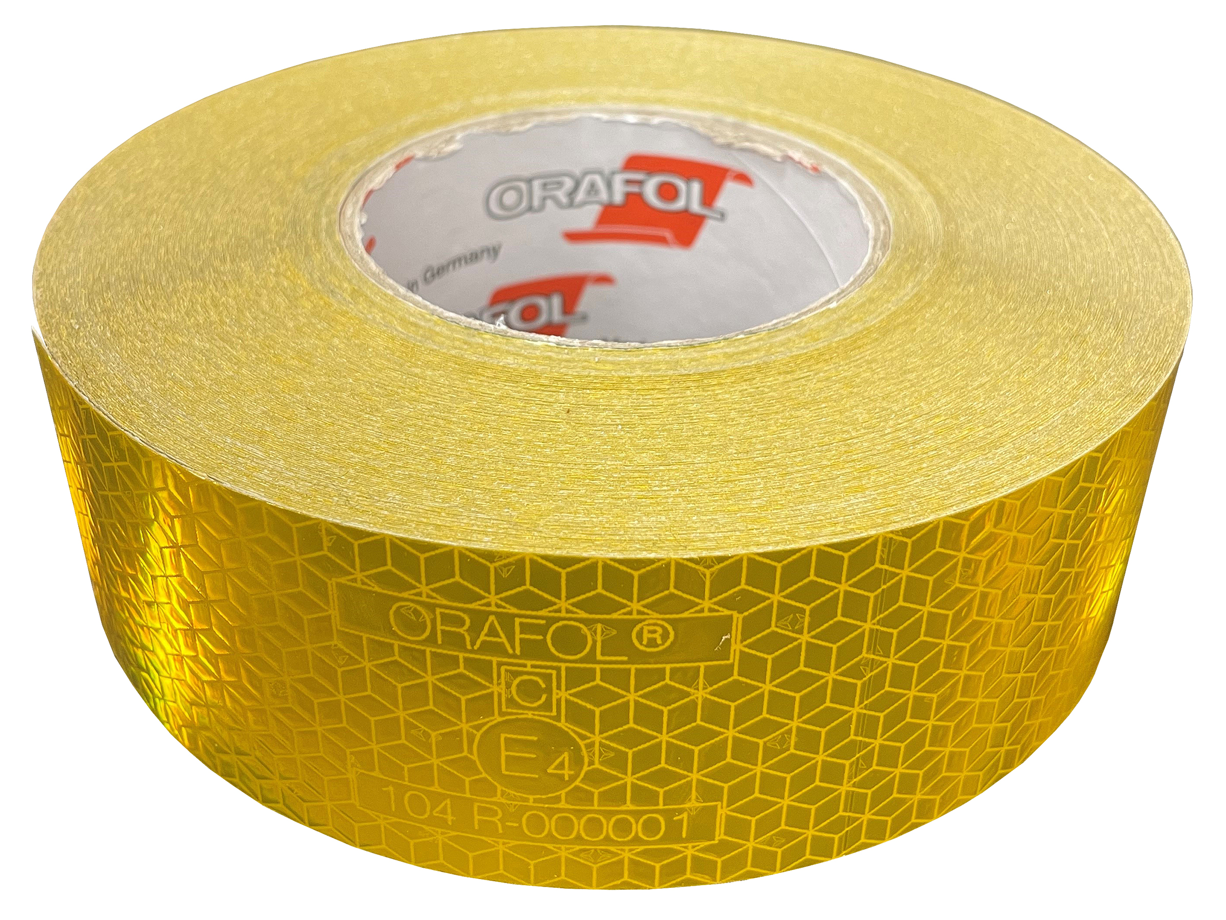 ECE104 tejp fast gul 50 mm x 50 m