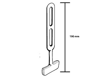 Spännstropp längd 190 mm med klack