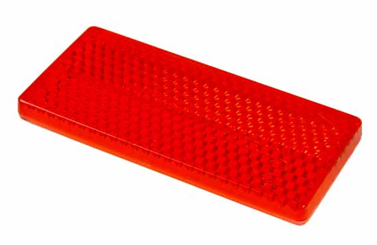 Reflex röd 70x32 mm självhäftande