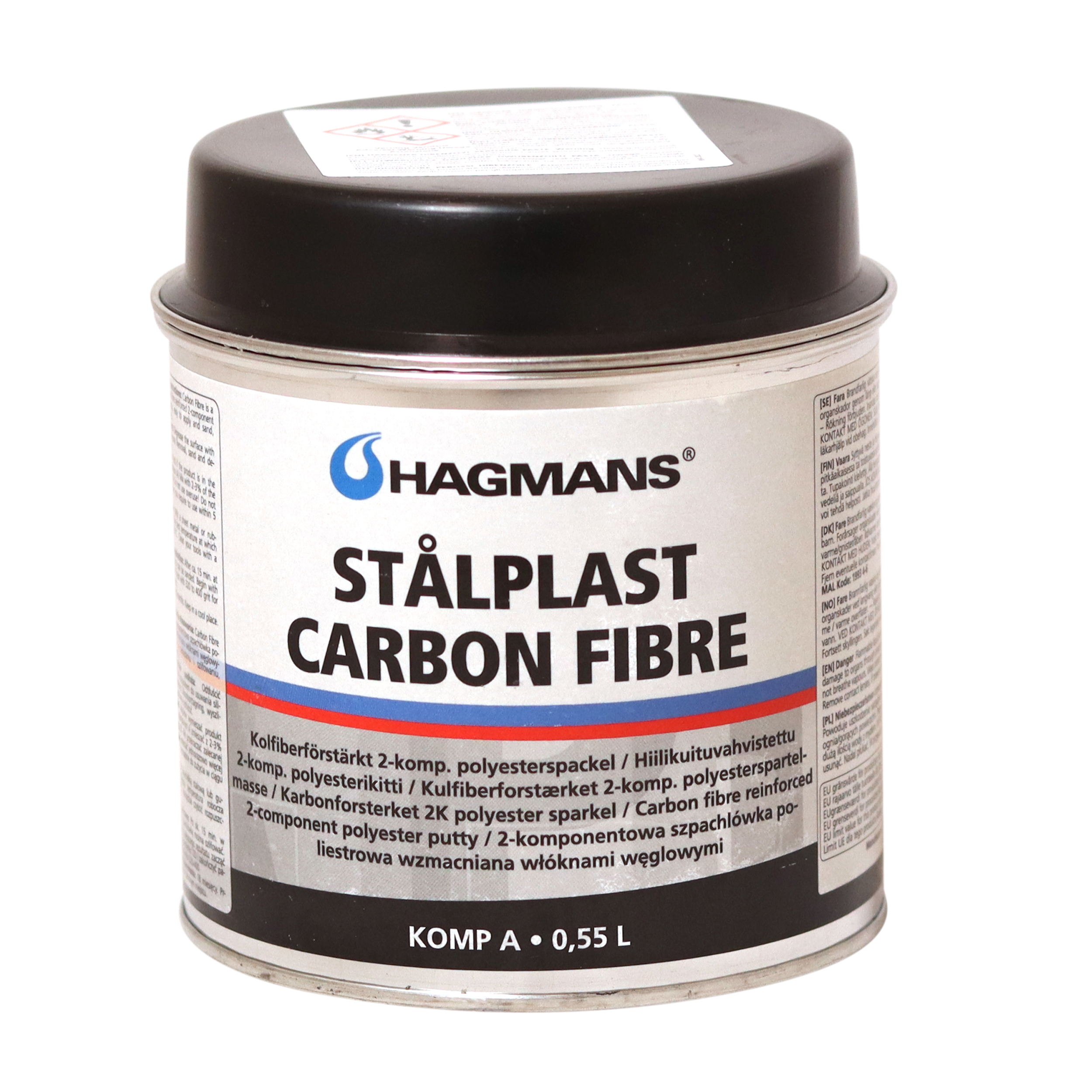 Stålplast Spackel Carbon Fiber 0,55 L - 2