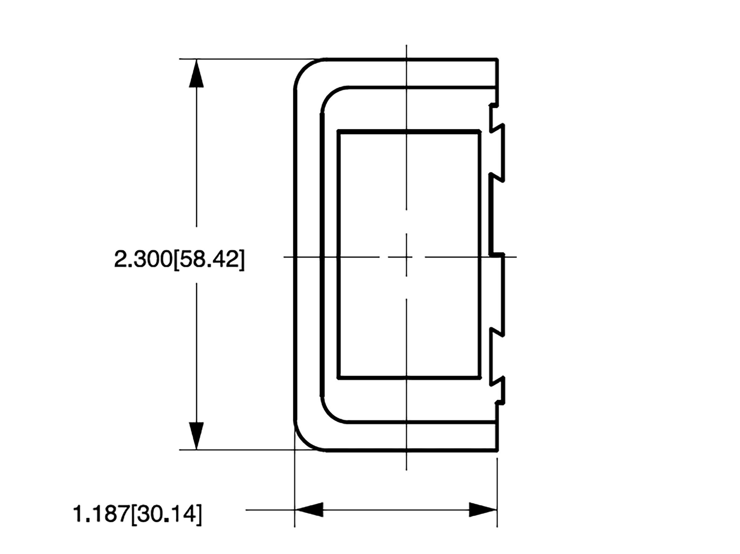 Carling modulpanel, ändstycke - 2