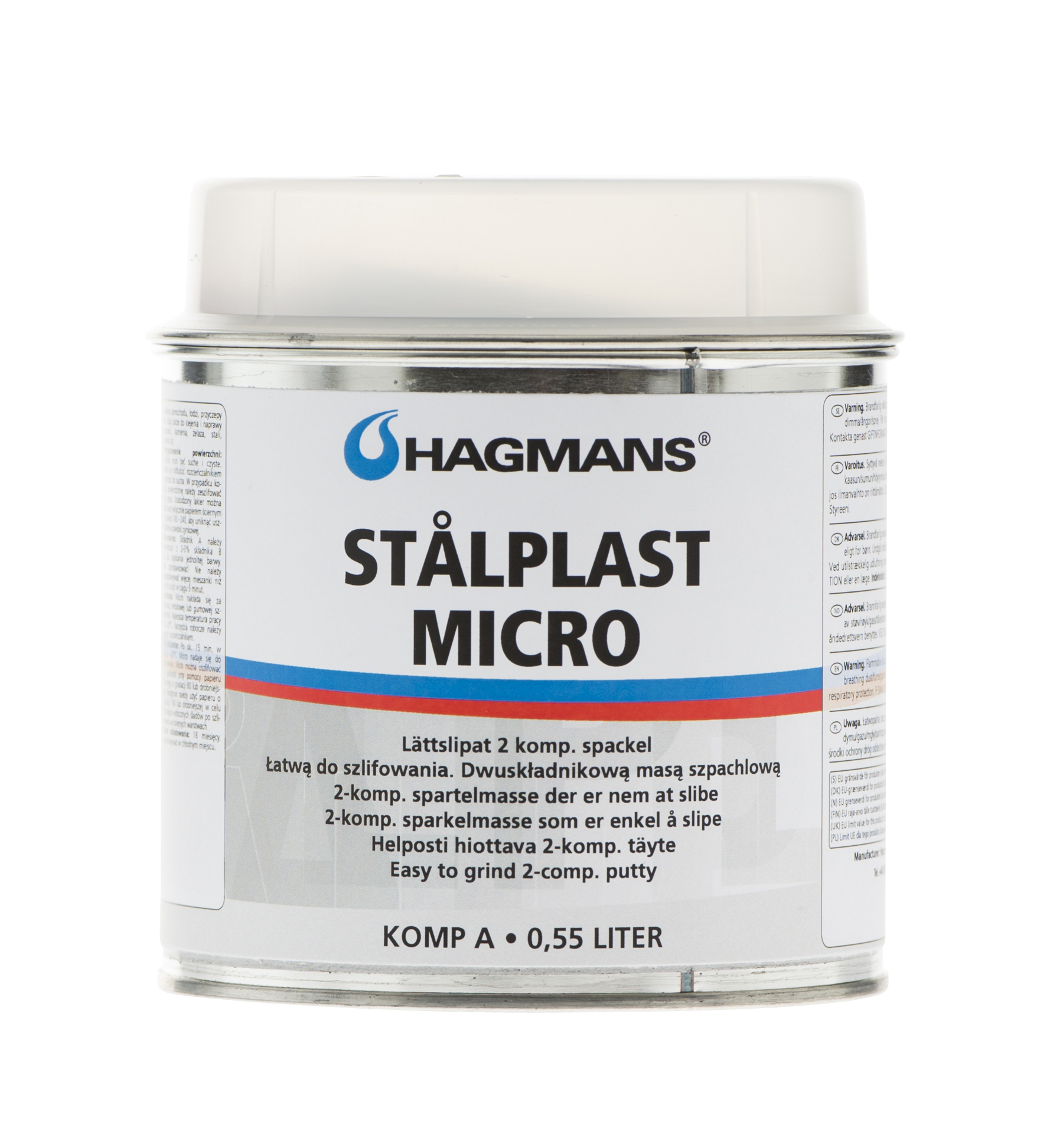 Stålplast Spackel Micro 0,55 L