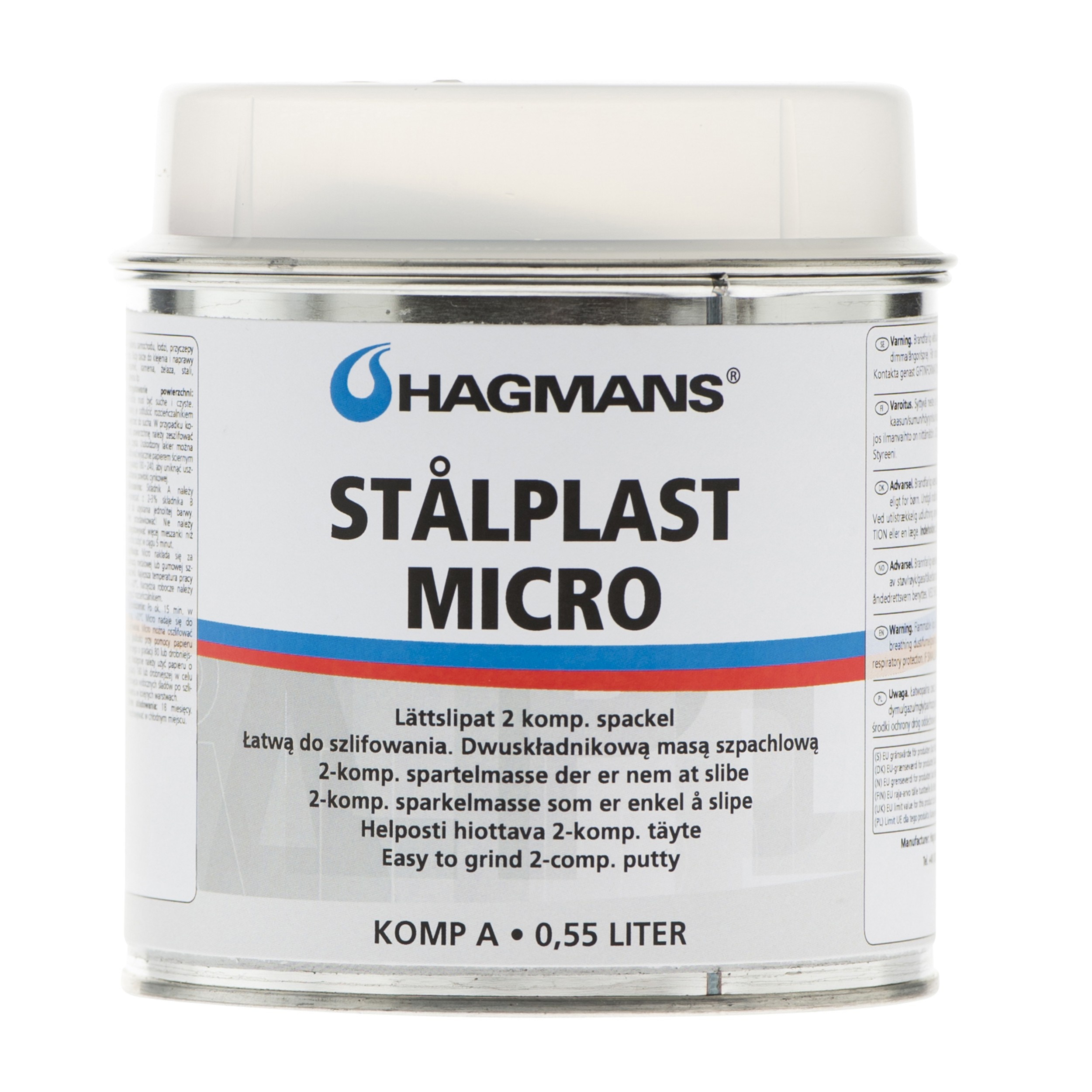 Stålplast Spackel Micro 0,55 L - 2