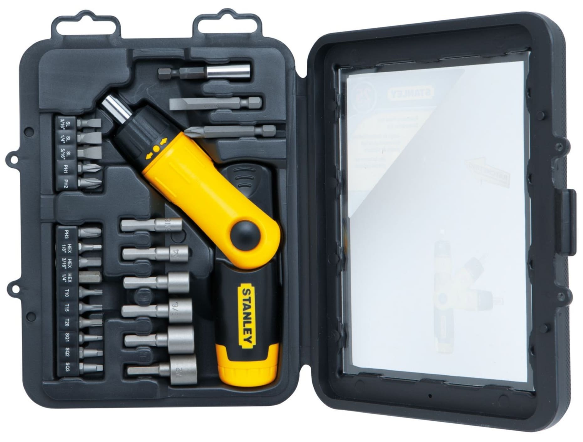 Skruvmejselset med pistolhandtag, 22 delar (bits PH, TORX, Hylsor m.m.), STANLEY - 3