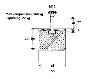 Vibrationsdämpare P5020 M10