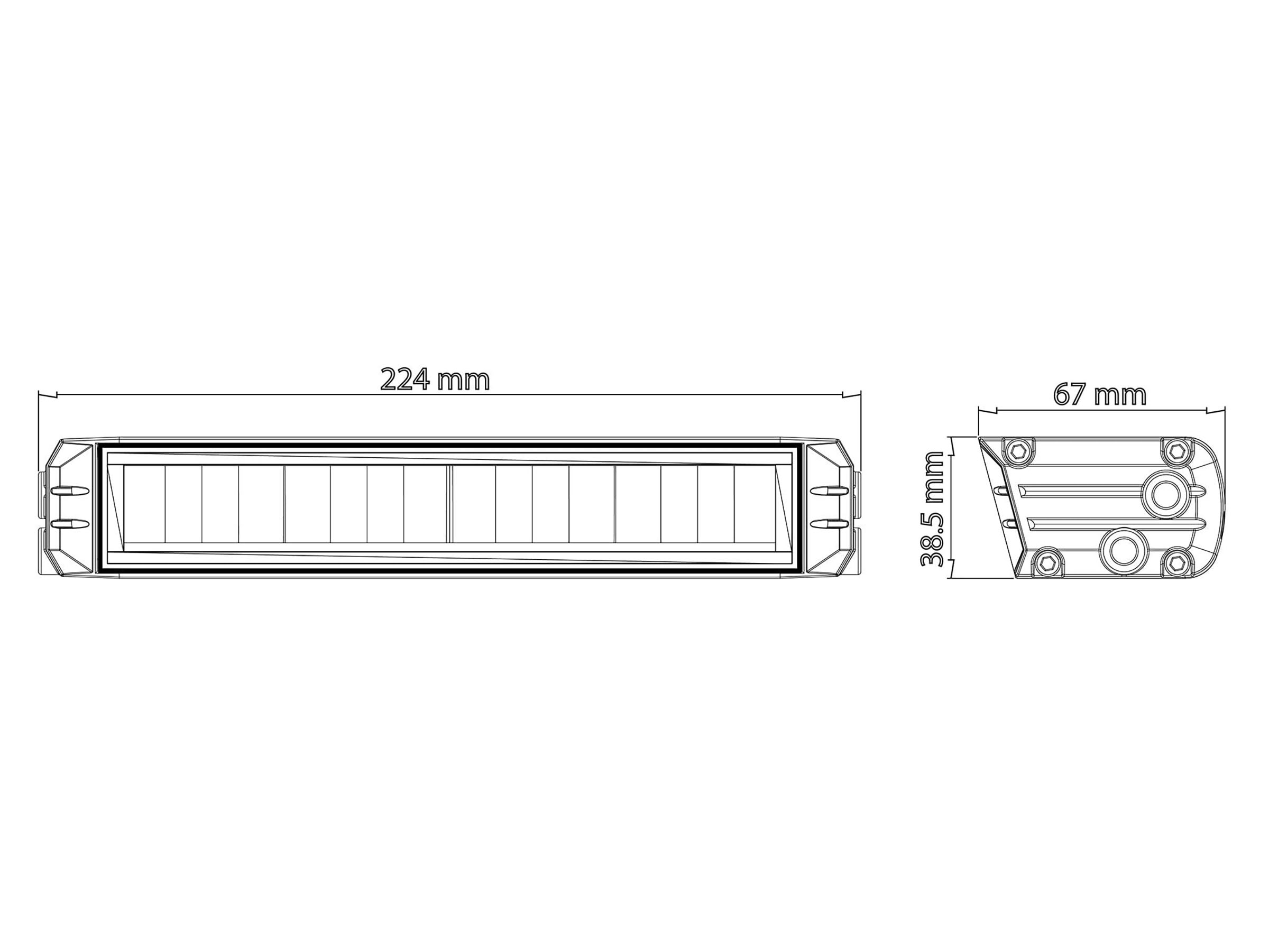 PT BL LED extraljusramp Edge 9" Volvo Fm/FMX inkl montkit - 4
