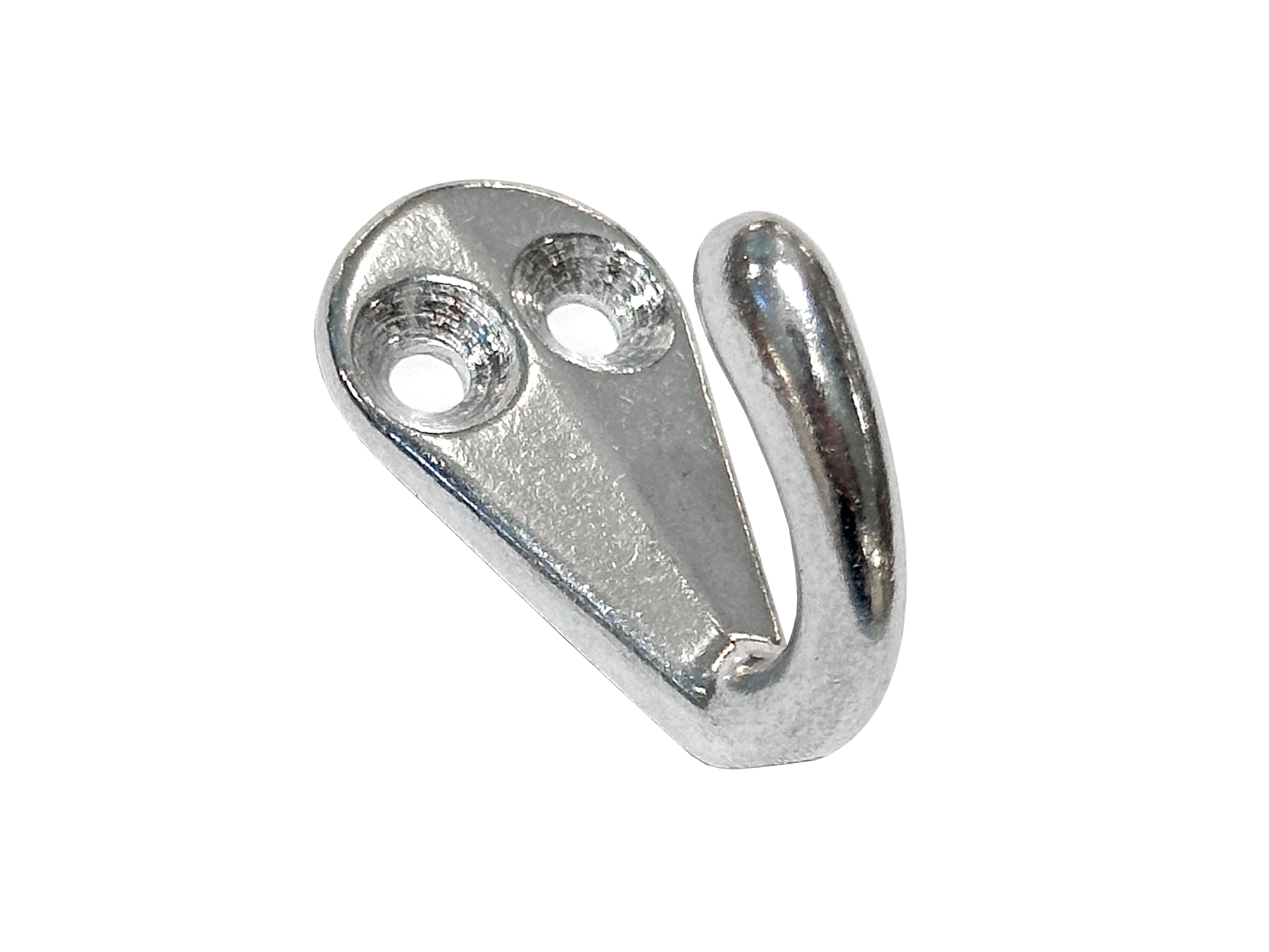 Klädhängare, lättmetallpolerad 18x14 mm