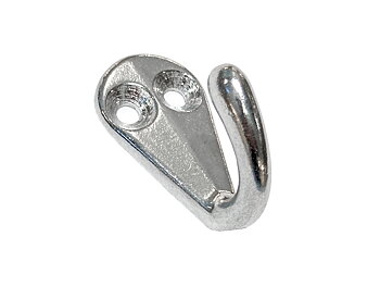 Klädhängare, lättmetallpolerad 18x14 mm