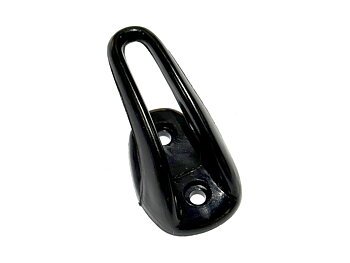Klädkrok svart plast 26x48 mm