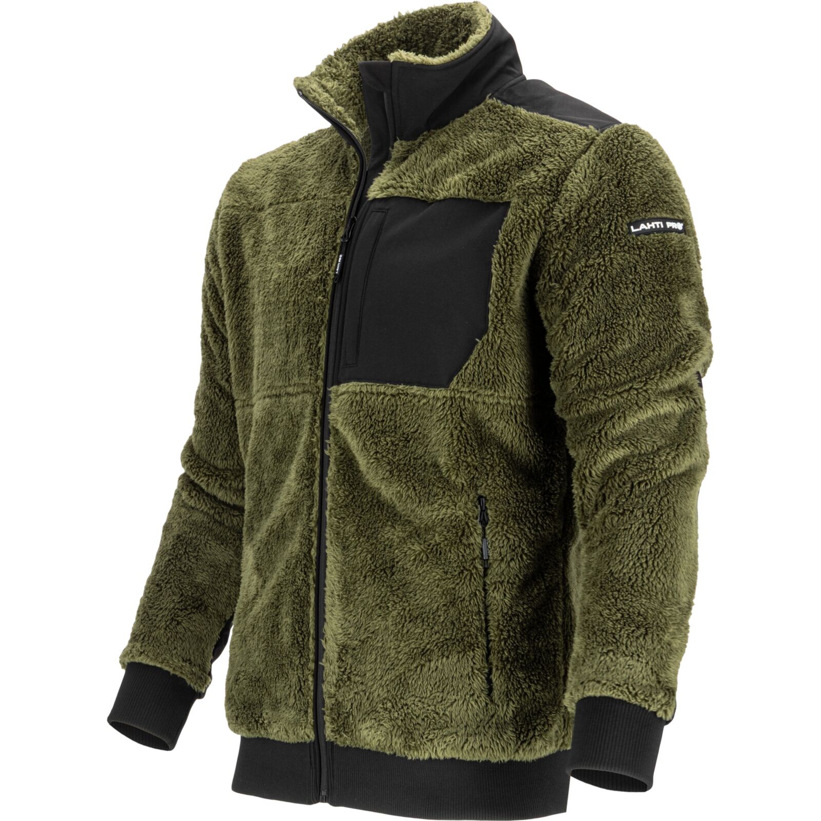 LahtiPro Arbetsjacka Sherpa Fleece med Dragkedja, Grön, LAHTI PRO - XL - 7