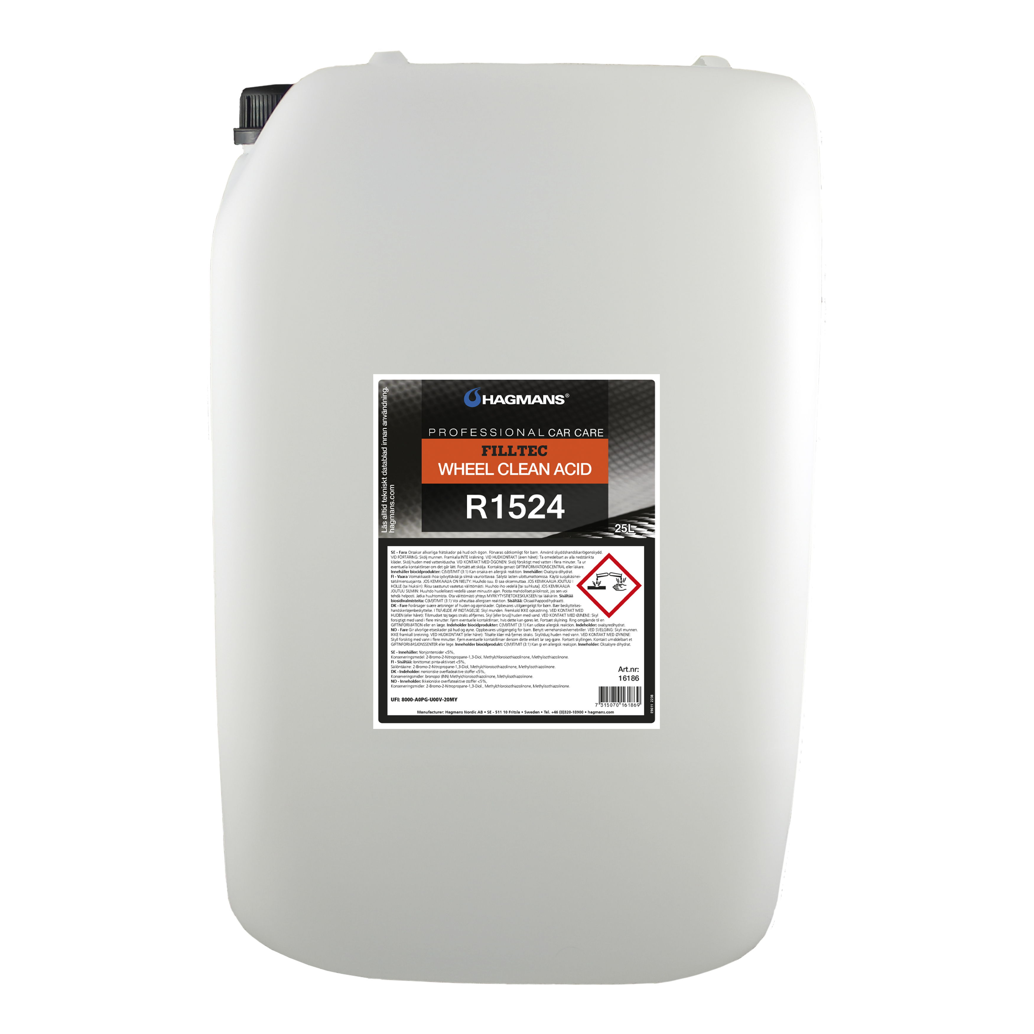Filltec R1524 Wheel clean Acid 25 L - 2