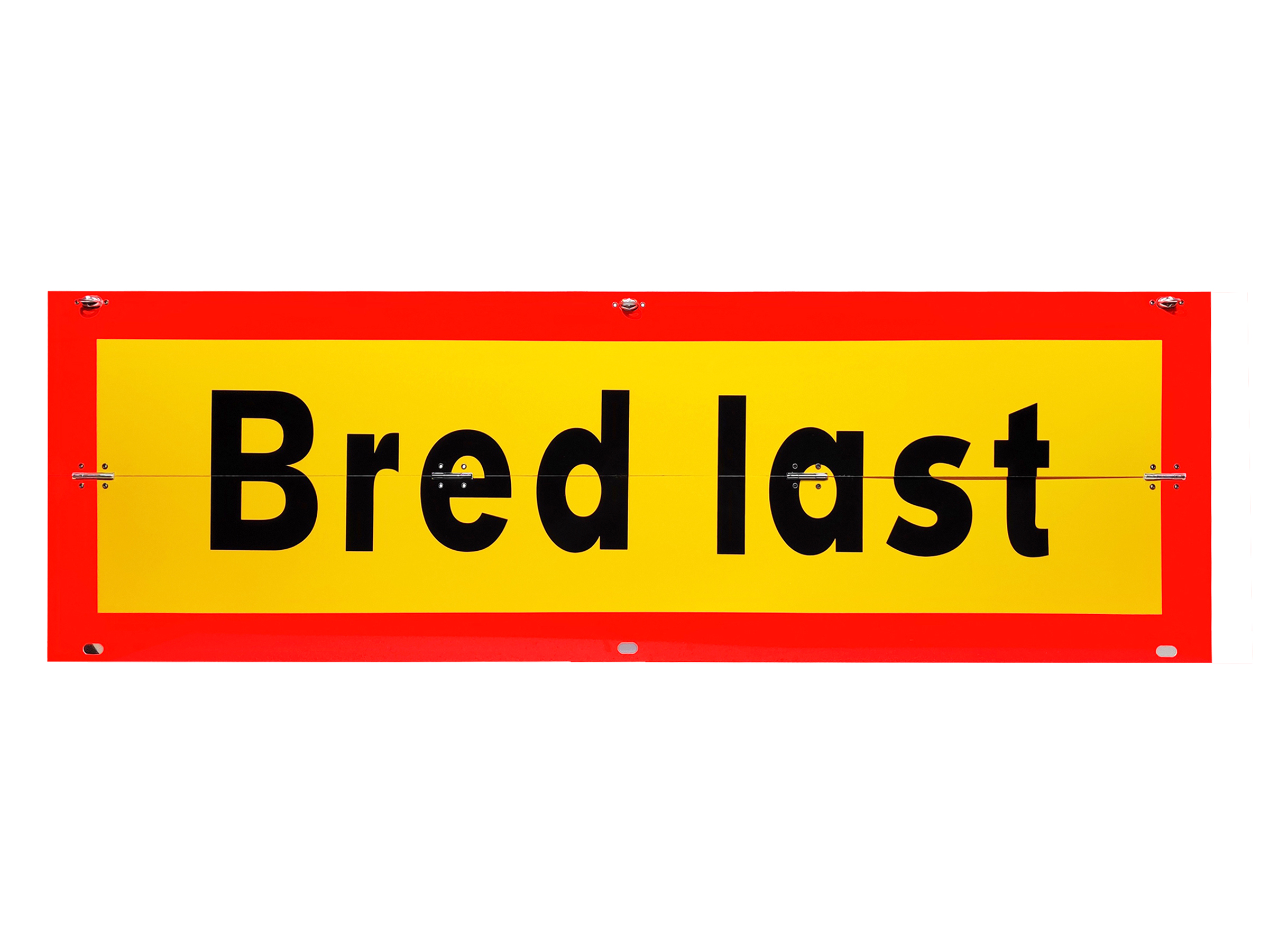 Bred last skylt, vikbar 1200x400x2 mm