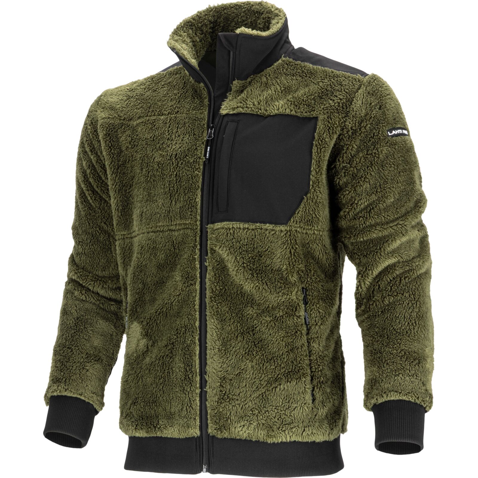 LahtiPro Arbetsjacka Sherpa Fleece med Dragkedja, Grön, LAHTI PRO (Storlek : 3XL)