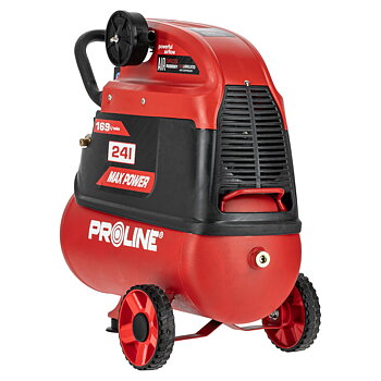 PROLINE TOOLS Oljesmord Kompressor 24L, 169 l/min, 8 bar, 1500W, 2850 RPM, 20 kg, 3-lagers Stål, Proline