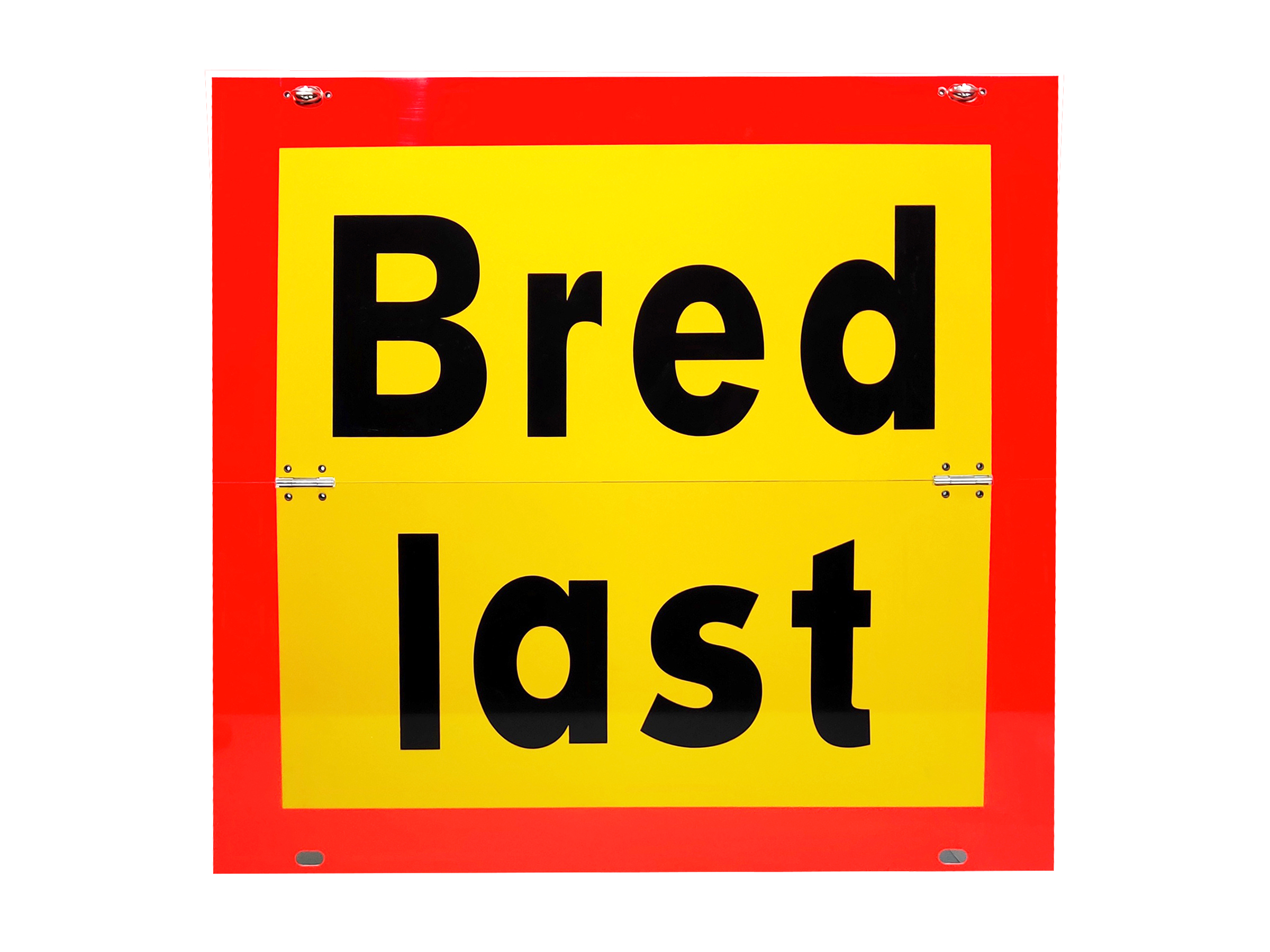 Bred last skylt 2-radig, vikbar 600x500x2 mm