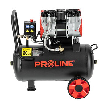 PROLINE TOOLS Olje-fri Kompressor 24L, 750W, 8BAR, 167L/MIN, Tyst Drift, Proline