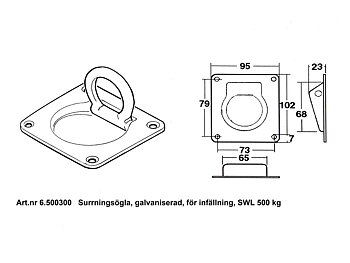 Surrningsögla CAT310 galvad