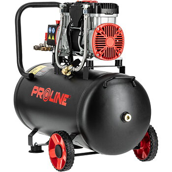 PROLINE TOOLS Kompresor oljefri 50L 254 l/min, 1500W, 8 bar, 58.1 dB, 25 kg, 3-lagers stål, Proline