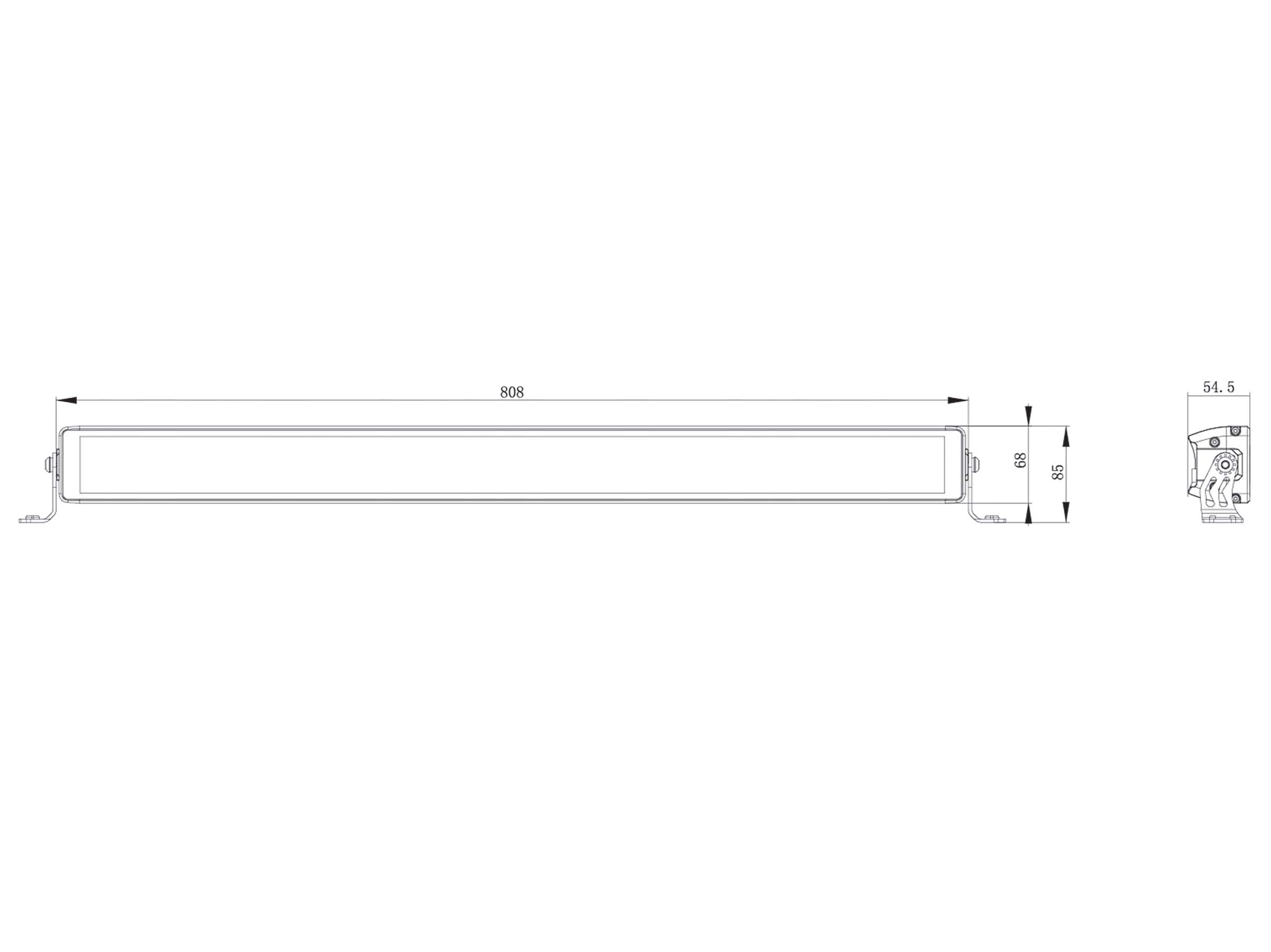 Briod Lights Arbetsljusramp Dubbelradig 9500lm - 4