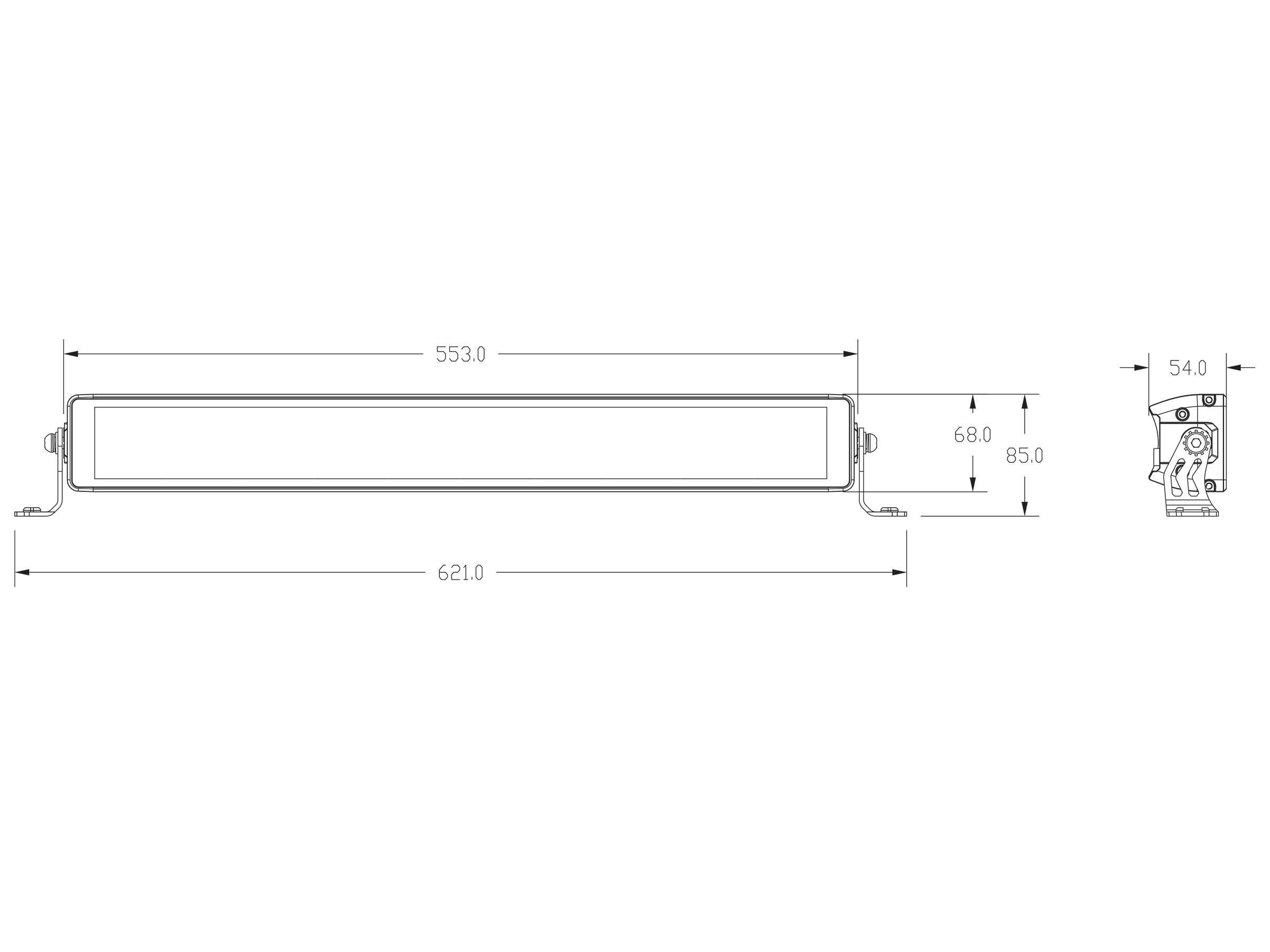 Briod Lights Arbetsljusramp Dubbelradig 6820lm - 4