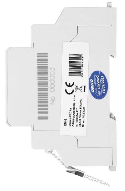 Elmätare 1-fas 230V, för camping, hamnar m.fl., elektronisk energimätare med impulsutgång, IP51, MID certifierad, Virone - 5