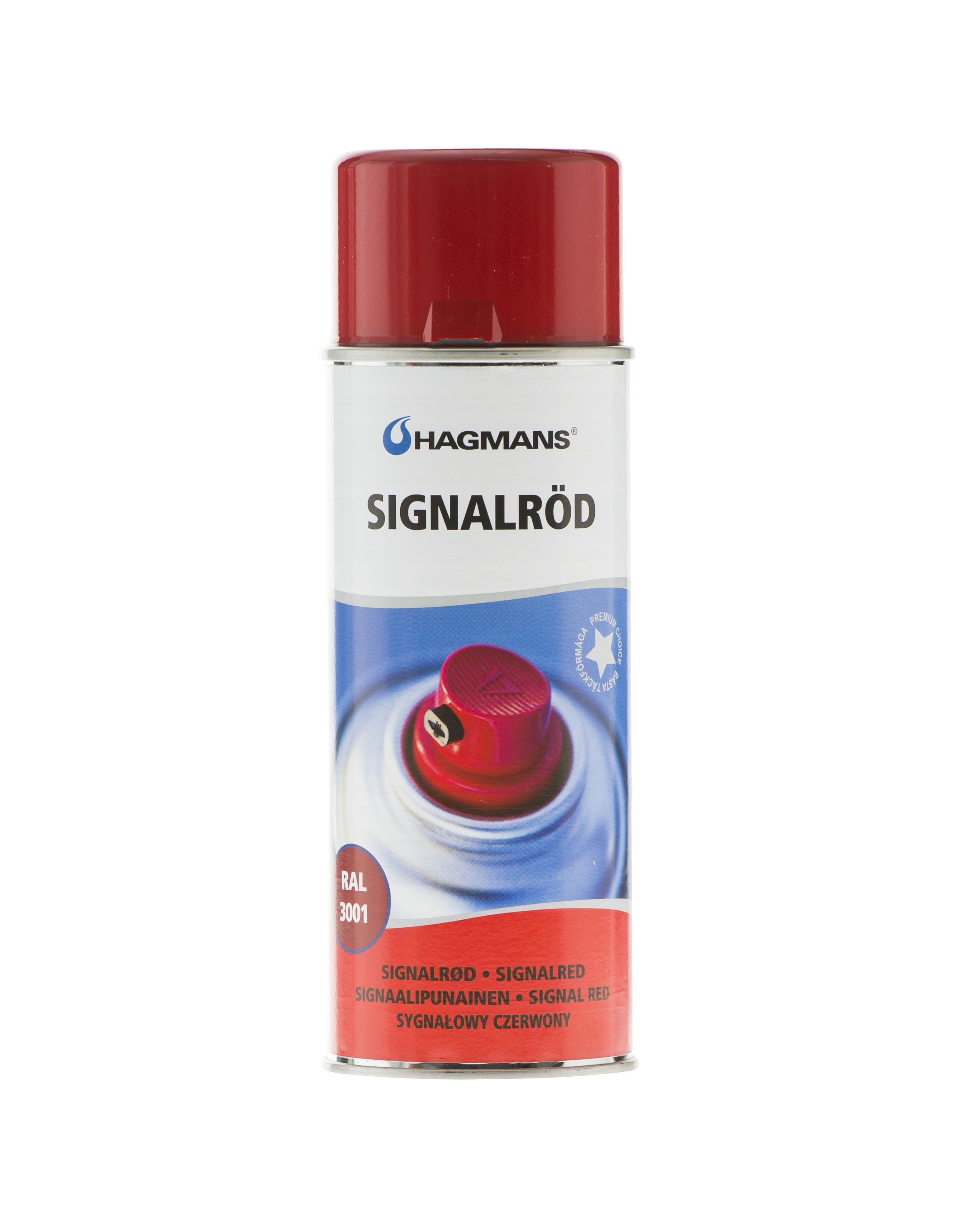 Hagmans Sprayfärg Signalröd RAL 3001  400 ML