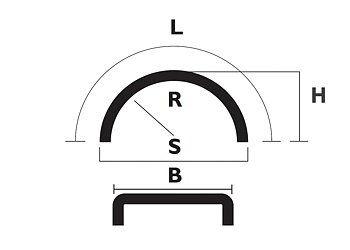 Skärm Parlok 595x1700 mm Black Line