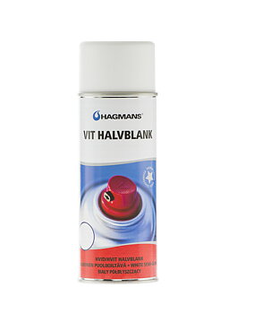 Hagmans Sprayfärg Halvblank Vit 400 ML