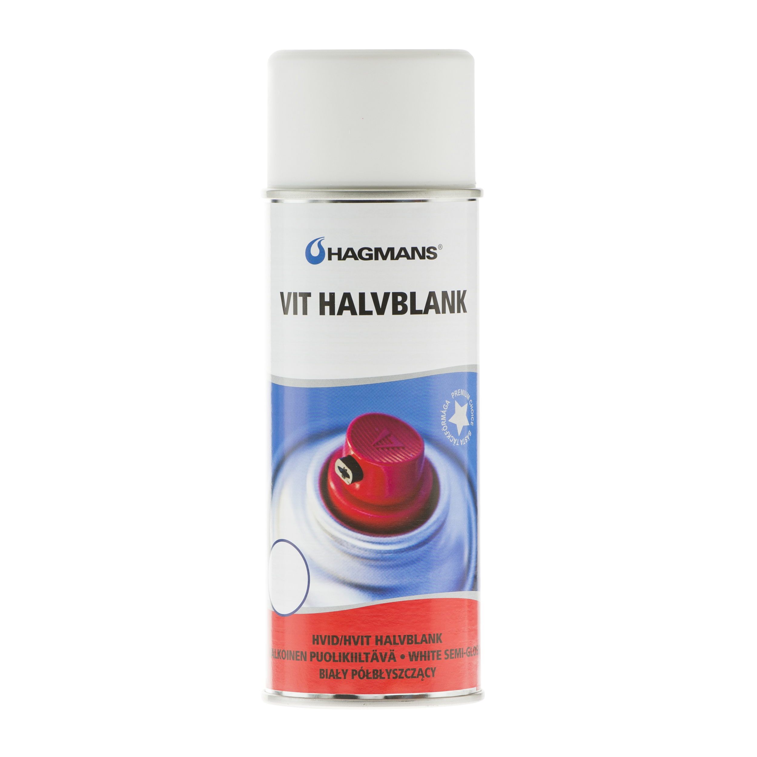 Hagmans Sprayfärg Halvblank Vit 400 ML - 2