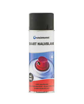 Hagmans Sprayfärg Halvblank Svart RAL 9005 400 ML