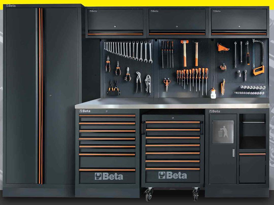 C45PRO 2.0 x – JUST NU: inkl. 268 verktyg och gratis frakt, Komplett Modulär Garageinredning, Verkstadsinredning, BETA Tools KAMPANJ - 5