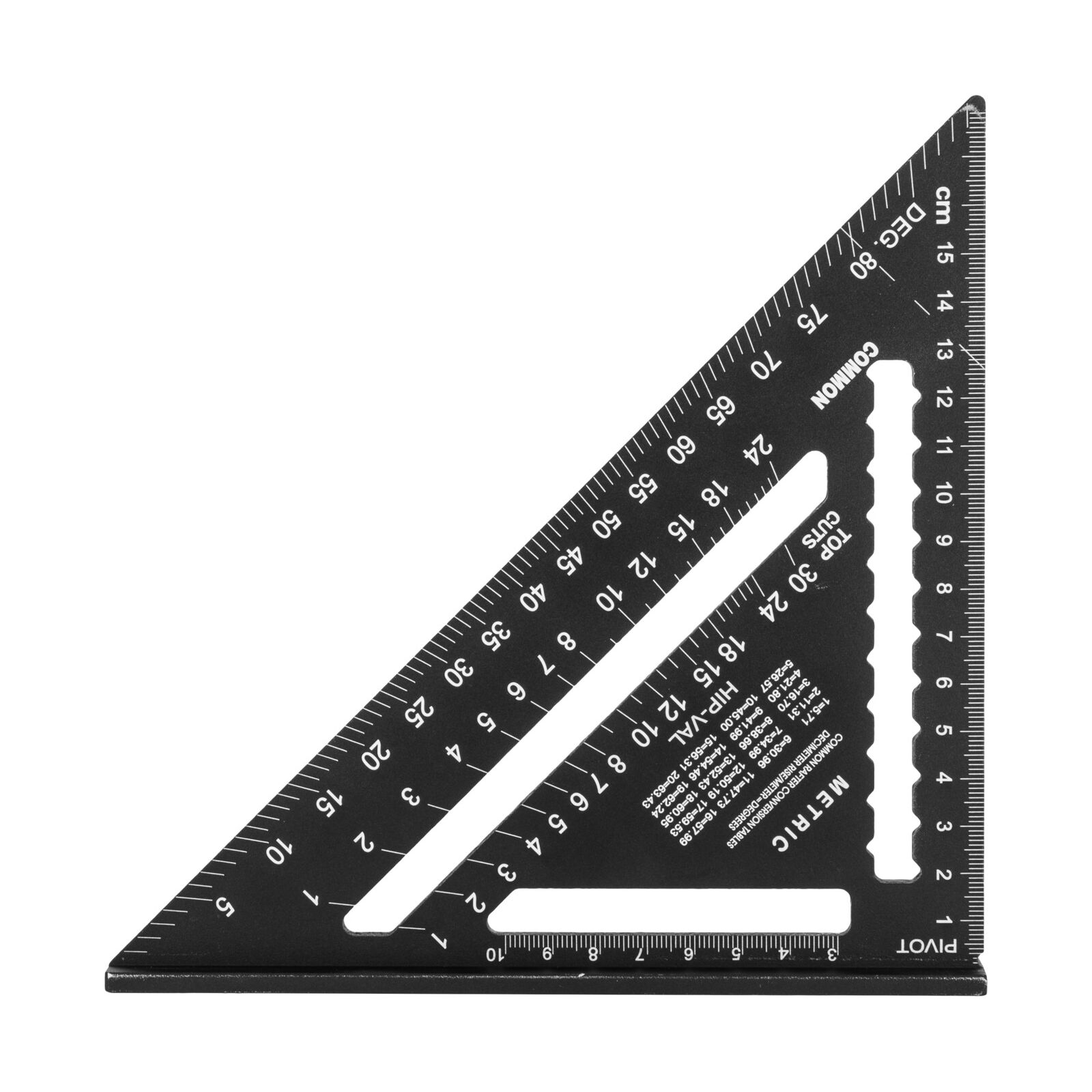 PROLINE TOOLS Snickarvinkel med bas, aluminium 175/300 mm, 4, 6 mm tjock, Oxiderad yta, Proline (Längd (m) : 0.175) - 4