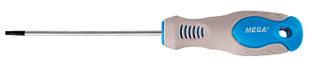 Mega Skruvmejsel TORX SECURITY TS10-TS30, med hål i spetsen, 100 mm lång, CRV, SOFT TOUCH (Torx storlek (T) : T20)