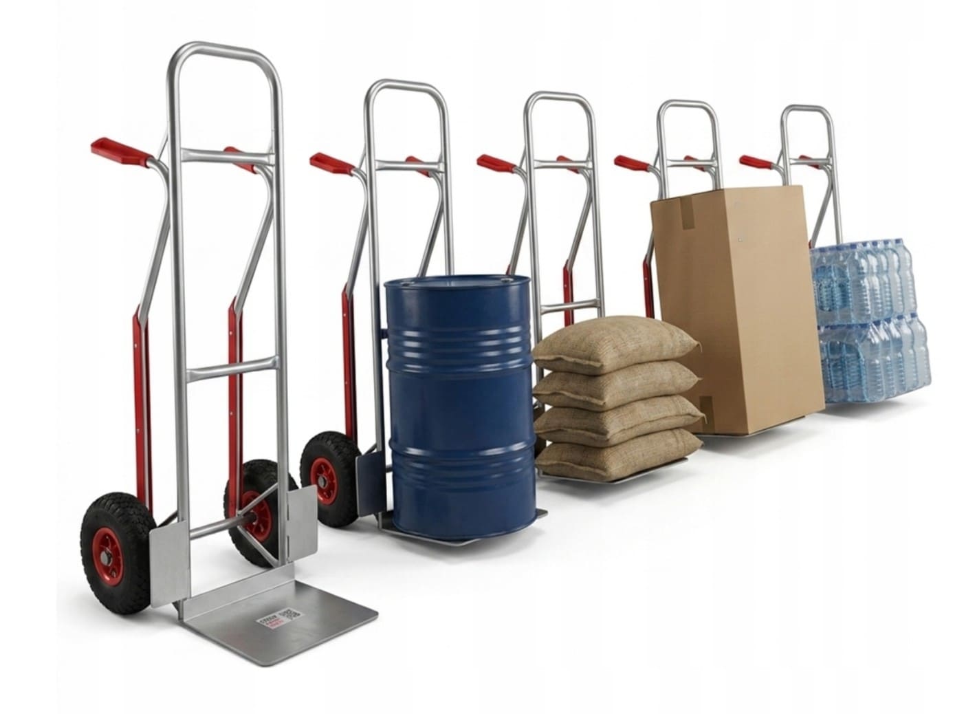 Pirra Aluminium 200 kg Pneumatiska Hjul med Trappglidare, Higher - 5