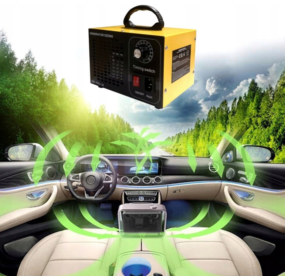 Övriga 3 Ozongenerator 28000 mg/h, luftrenare 230V, 120W - 7